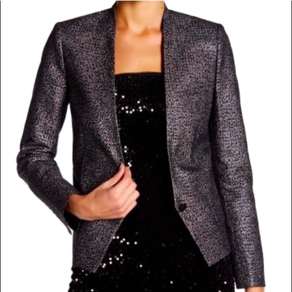 Zadig & Voltaire Vegas Pixel Deluxe Silver Jacket - Picture 3 of 16